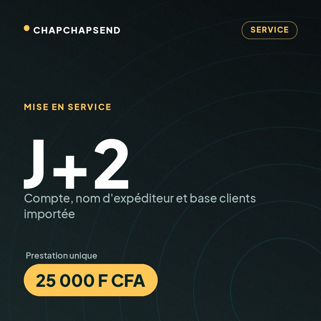 Mise en service accompagnée — compte opérationnel en 48h