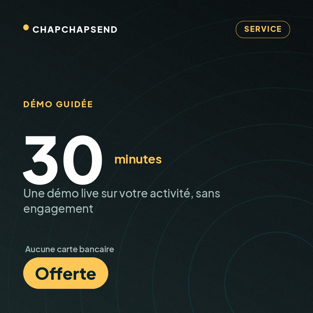 Démo guidée de 30 minutes — offerte