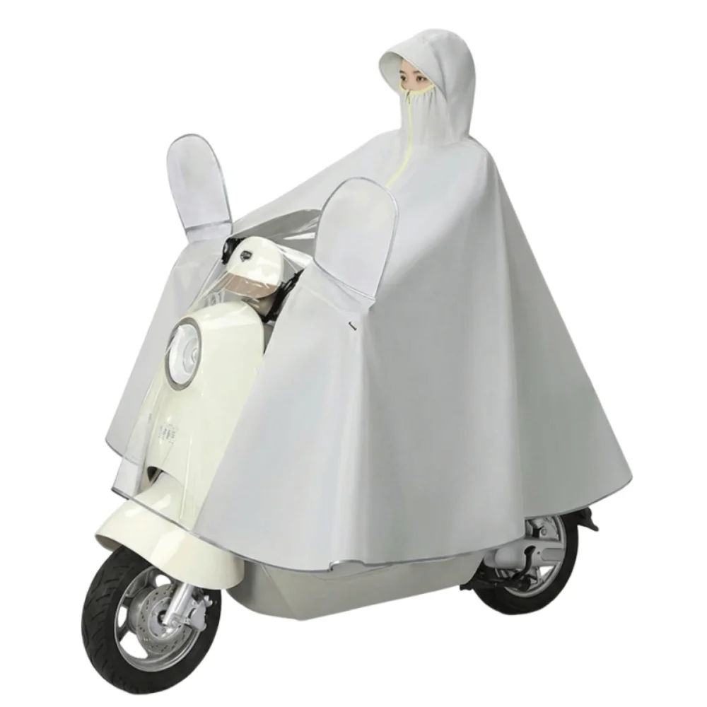 Poncho de pluie intégral à capuche pour moto ou scooter – plusieurs coloris