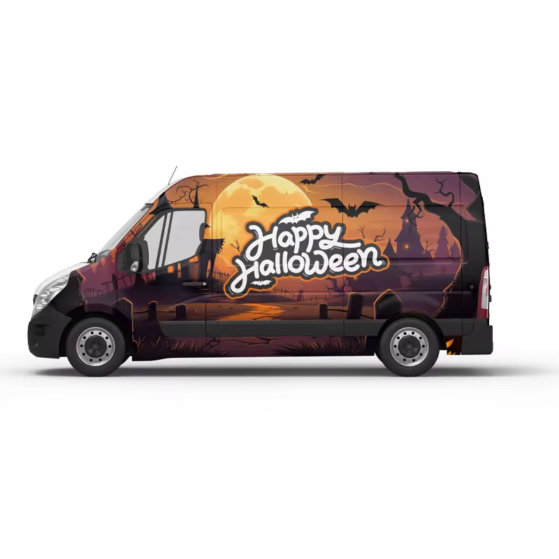 Habillage de véhicule pour saisons : Halloween et Noël